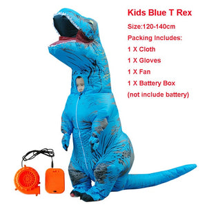Adult Kid Inflatable Dinosaur Costume