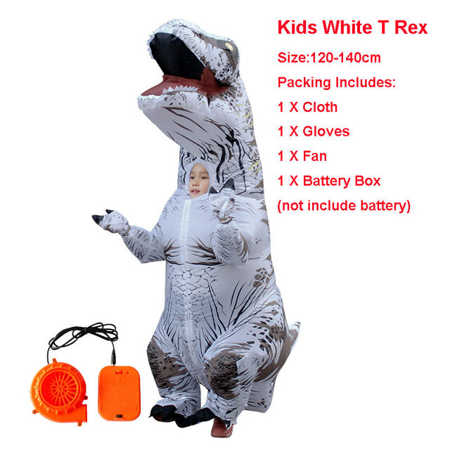 Adult Kid Inflatable Dinosaur Costume