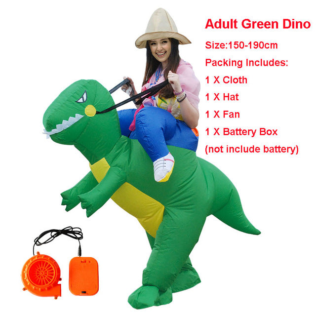 Adult Kid Inflatable Dinosaur Costume