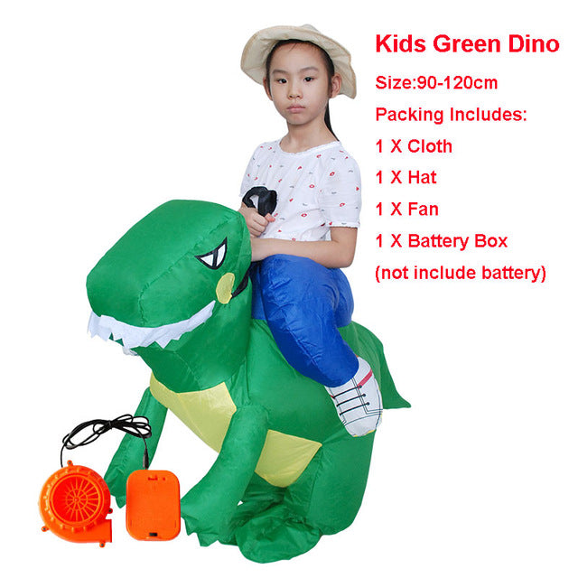 Adult Kid Inflatable Dinosaur Costume