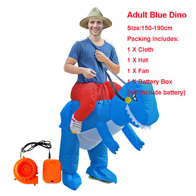 Adult Kid Inflatable Dinosaur Costume
