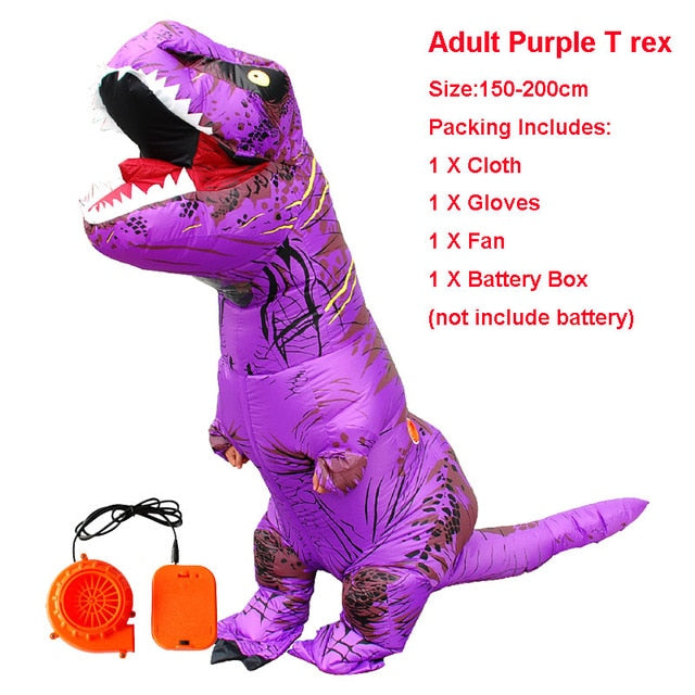 Adult Kid Inflatable Dinosaur Costume
