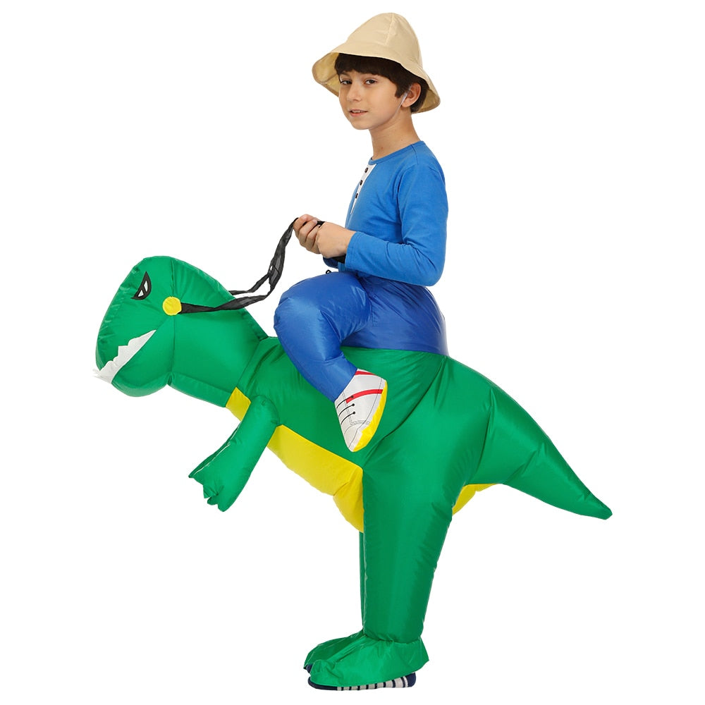 Adult Kid Inflatable Dinosaur Costume