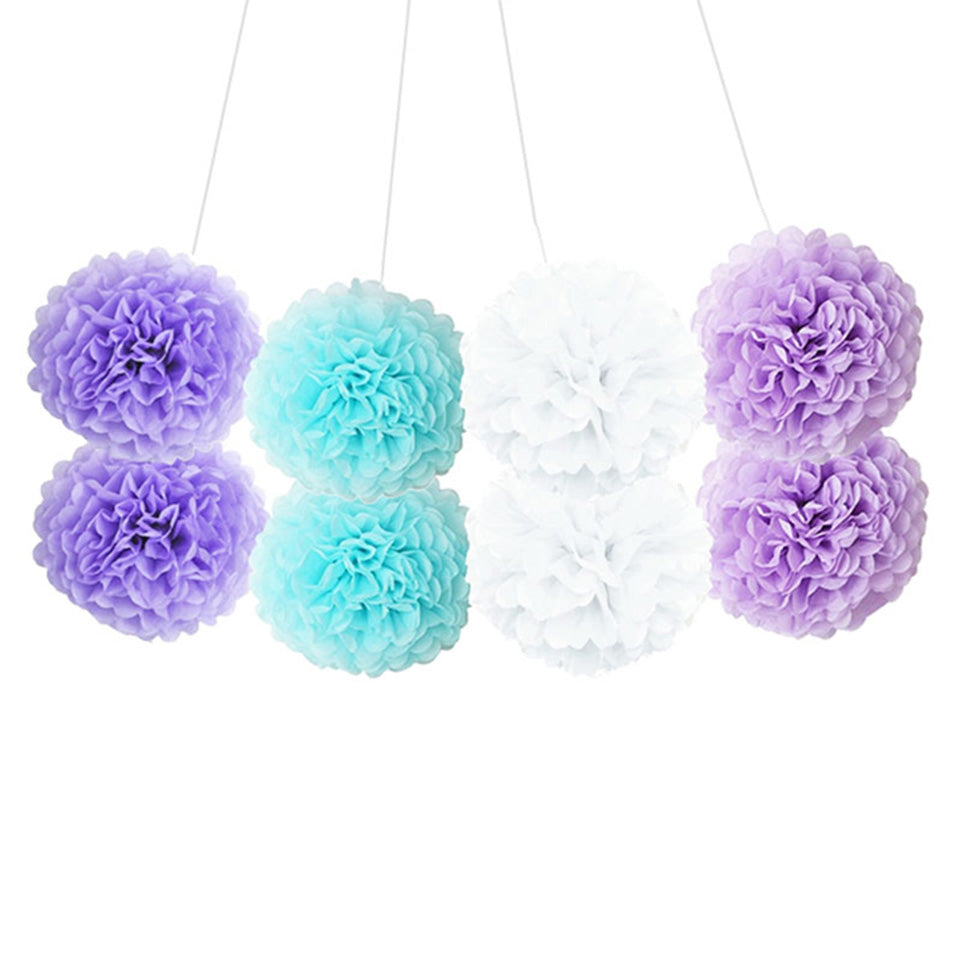 Purple Blue White Party Decor