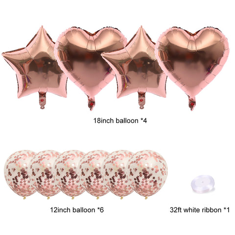 Image of Rose Gold Party Decoration balloons