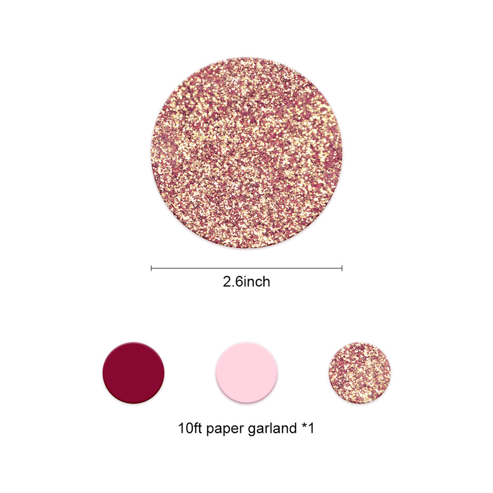 Rose Gold Party Decoration garland