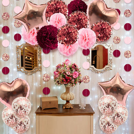 Rose Gold Party Decoration Kit