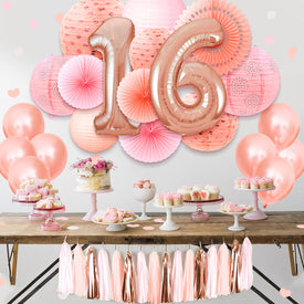 Sweet 16 Decorations Kit 37 pcs