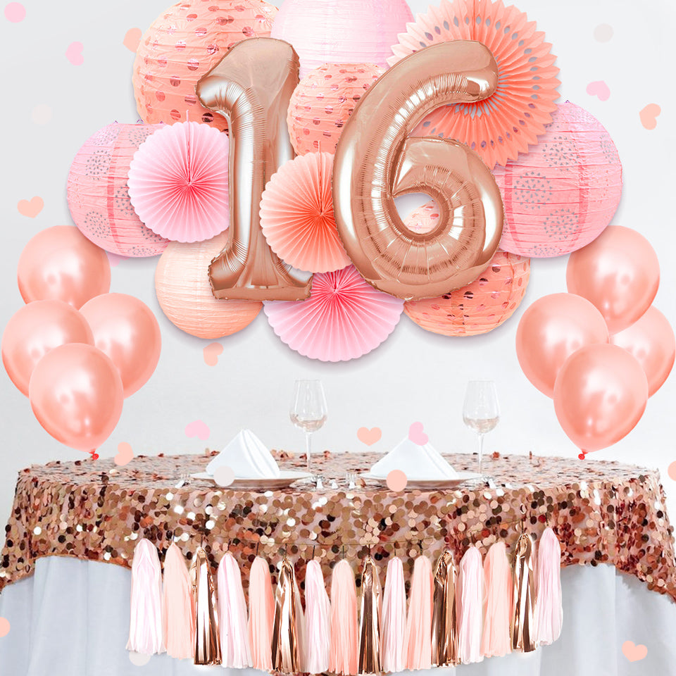 Sweet 16 Decorations Rendering